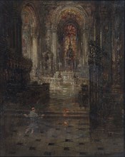'Cathedral Interior', 1855-1906. Artist: Sir Wyke Bayliss