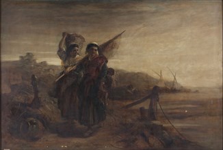 'Fisherwomen of the Basque Provinces', 1880-1891. Artist: Thomas Kent Pelham