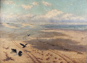 'Newton sands', 1889. Artist: Herbert Charles Sheppard