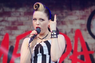 Imelda May, Love Supreme Jazz Festival, Glynde Place, East Sussex, 2014.  Artist: Brian O'Connor.