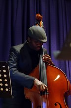 Daniel Casimir, bassist, Watermill Jazz Club, Dorking, Surrey, 2013.  Artist: Brian O'Connor.