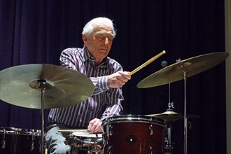 Tony Kinsey, Watermill Jazz Club, Dorking, Surrey, 2015. Artist: Brian O'Connor.