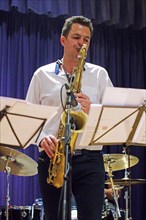 Johannes Mueller, Watermill Jazz Club, Dorking, Surrey, 2015. Artist: Brian O'Connor.