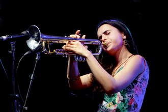 Andrea Motis, Love Supreme Jazz Festival, Glynde Place, East Sussex, 2015. Artist: Brian O'Connor.