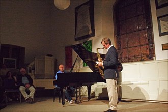 Brian Kellock and T Smith, Illminster Arts Centre, Illminster, Somerset, 2015. Artist: Brian O'Connor.