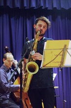 Josh Arcoleo, Watermill Jazz Club, Dorking, Surrey, October 2015. Artist: Brian O'Connor.