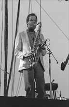 Michael Brecker, Capital Jazz, Knebworth, 1982. Artist: Brian O'Connor.