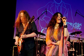 Sari Schorr and Innes Sibun, Hawth, Crawley, West Sussex, April 16, 2017. Artist: Brian O'Connor.