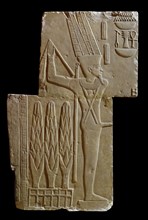 Two sculptured blocks showing Min, XVIIth Dynasty (c1630 BC-c1540 BC). Artist: Unknown.