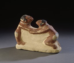 Model of wrestlers, late XIIth dynasty - XIIIth dynasty (c1800 BC-1700 BC). Artist: Unknown.