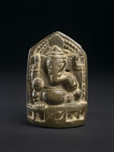 Relief plaque of seated Ganesha, early 17th century. Artist: Unknown.