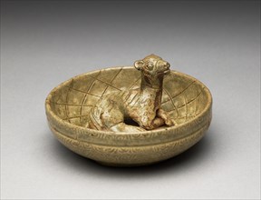 Greenware burial figure of animal in a pen, late 3rd century-4th century. Artist: Unknown.