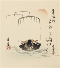 Woodblock print - Takarabune, late 19th century. Artist: Yamamoto Hosui.