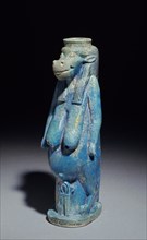 Moulded faience vase in the form of the goddess Taweret, XXVth Dynasty (c770 BC-c715 BC). Artist: Unknown.