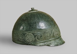 Italo-Celtic bronze helmet, 325-201 BC. Artist: Unknown.