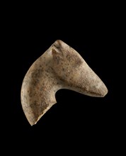 Stone figurine fragment; head of gazelle, 6000-5500 BC. Artist: Unknown.