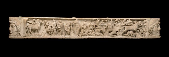 Sarcophagus lid, 3rd century. Artist: Unknown.