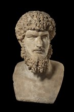 Colossal portrait of Lucius Verus, from Rome, 160-180. Artist: Unknown.