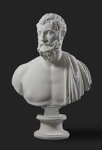 Bust of bearded man, from Smyrna, 170-200. Artist: Unknown.