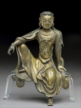 Seated figure of a bodhisattva, late 12th century-early 13th century.  Artist: Unknown.