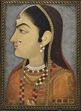 Portrait of a lady, c1800. Artist: Sahib Ram.