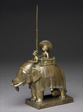 Toy soldier with elephant and driver, 1795. Artist: Unknown.