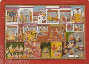 Page from a series of the Bhagavata Purana, c1780. Artist: Unknown.