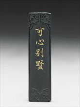 Ink stick with relief decoration, late 19th century-early 20th century. Artist: Unknown.