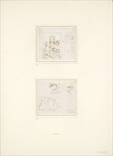 Two separate Sketches of Landscapes, 1500-1504. Artist: Raphael.