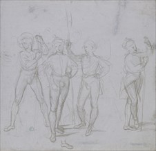Group of four standing Soldiers, c1503.  Artist: Raphael.