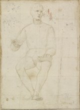 Study of a seated Man, early 16th century. Artist: Raphael.