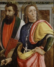 Sts Bartholomew and Julian the Hospitaler, late 15th century. Creator: Agnolo di Domenico di Donnino.