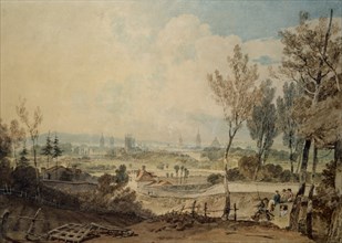 A View of Oxford from the South Side of Headington Hill, 1803-1804. Artist: JMW Turner.