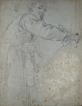 Study of a draped male Figure, 1580-1609. Artist: Annibale Carracci.