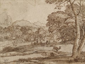 Landscape with a Herd of Deer, 1666. Artist: Claude Lorrain.
