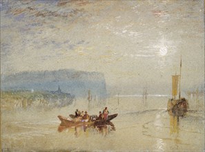Scene on the Loire, near the Coteaux de Mauves, c1830. Artist: JMW Turner.