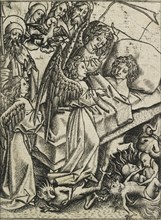 Presentation of humility against avarice, c15th century. Artist: Master ES.