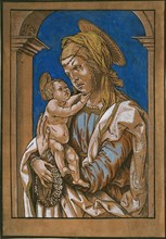 Madonna and Child under an arch, 1508. Artist: Hans Burgkmair, the Elder.