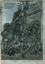 St George on Horseback, 1508. Artist: Hans Burgkmair, the Elder.