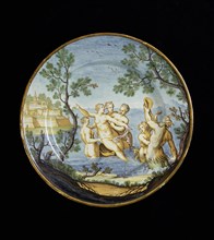 Plate with Amphritite and Nymphs, c1730-1750. Artist: Ferdinando Maria Campani.
