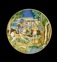 Plate with Picus and Circe, 1535. Artist: Unknown.