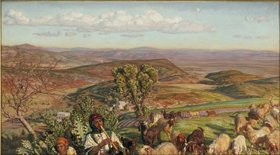 Plain of Esdraelon from the Heights above Nazareth, 1876. Artist: William Holman Hunt.
