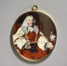 Portrait of Sir William Murray, 1st Earl of Mansfield, 18th century. Artist: William Russell Birch.
