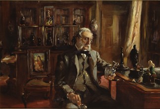 L'amateur chez lui (The Collector at Home), late 19th century. Artist: Charles Alexander.