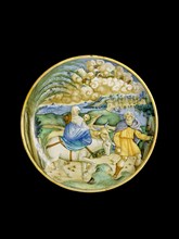 Dish with the Flight into Egypt, 1526. Artist: Castel Durante painter.