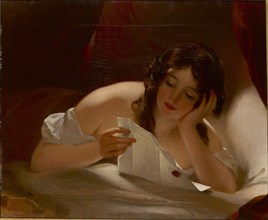 The Love Letter, 1834. Artist: Thomas Sully.