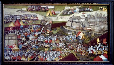 The Siege and Battle of Pavia, 1525-1528. Artist: Unknown.