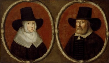 Portrait of a Couple, said to be John Tradescant the Elder and his Wife Elizabeth, c1630. Artist: Unknown.