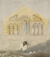 West Front of Castle Rising Church, Norfolk, early 19th century. Artist: John Sell Cotman.
