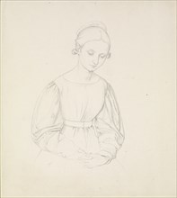Portrait of the Artist's Wife, Nina, c1830. Artist: Johann Friedrich Overbeck.
